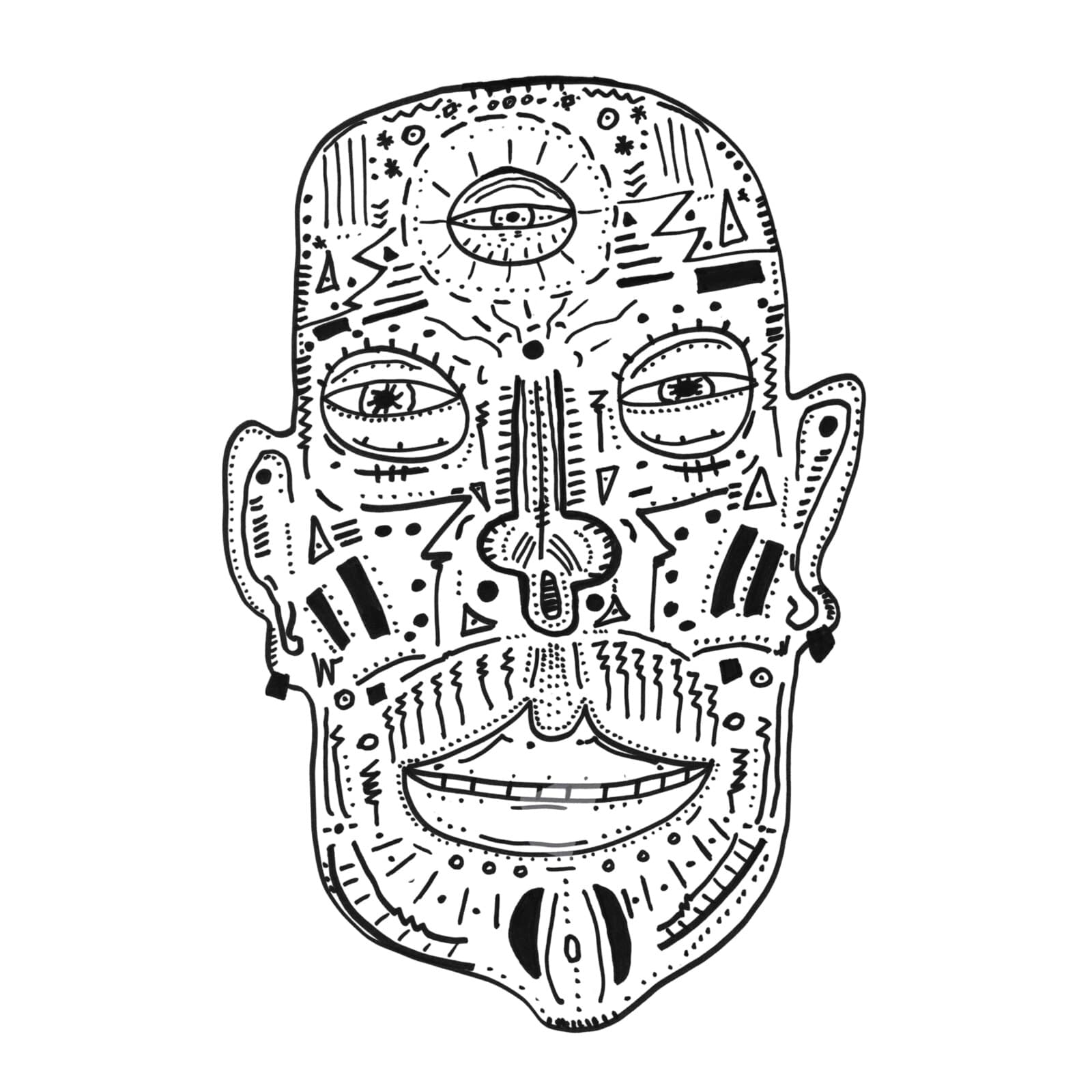 Tattooed Face 1